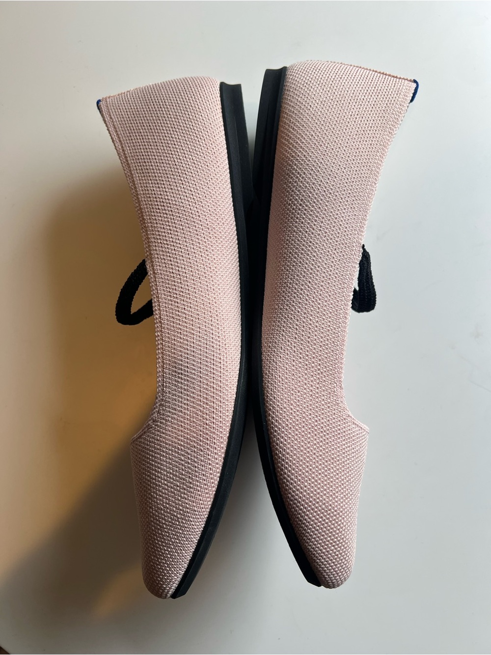 Rothy’s The Max Square Toe Mary Jane Ballerina Pastel Pink Flats Classic 9 - Picture 2 of 9